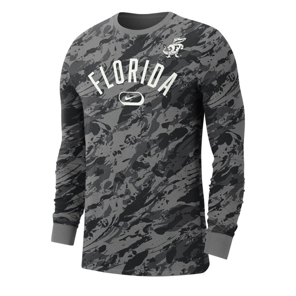 Nike Other - Florida Gators Men's Nike Crew-Neck Long-Sleeve T-Shirt Gray All Over Medium NWT